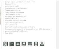 Salzano - Via Montegrappa, 28 - Orologio Lowell Uomo barracuda in Acciaio PL5364-0100 - PL5364-0100